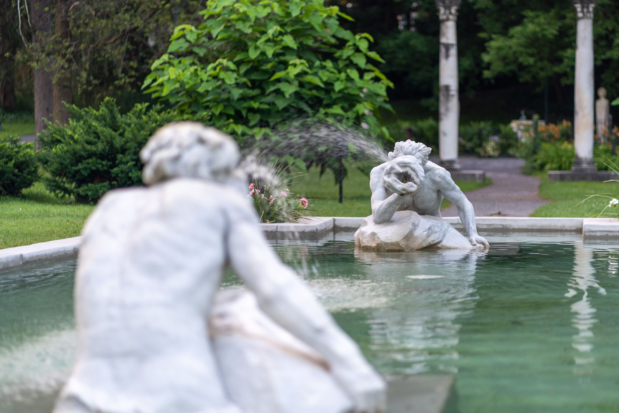  Spit and Spat Congress Park Fountain Statue